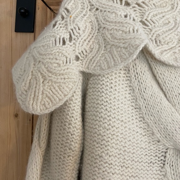 Sleeping on Snow Angora Rabbit Hair Sweater-beige - Picture 12 of 12